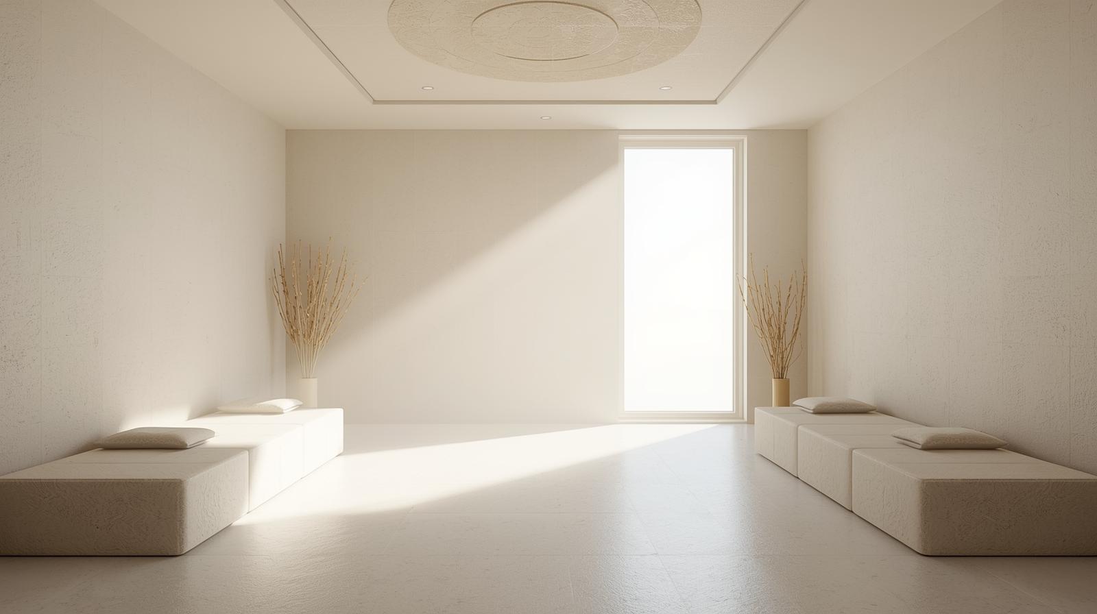 Rustige en natuurlijke omgeving om welzijn te verkennen